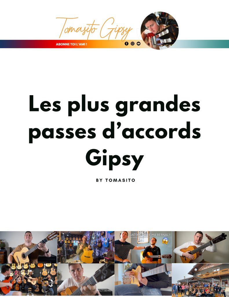 Les plus grandes passes d'accords Gipsy [Erreur impression] - Voir vidéo Youtube !